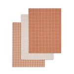 Engholm – Viskustykki 3stk 50x70cm rust