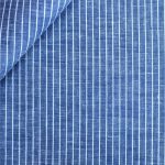 Shirting linen (145cm - Blátt)