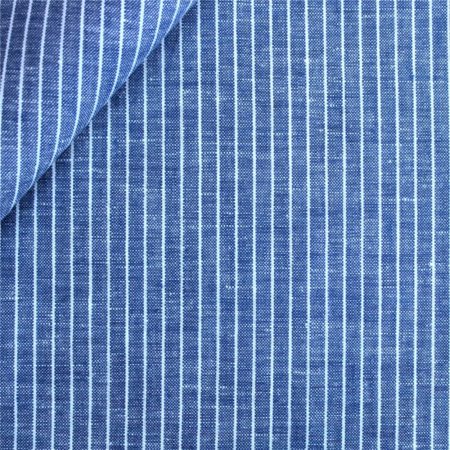 Shirting linen (145cm - Blátt)