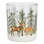 Wurm - Kertaglas 10cm hreindýr í skógi