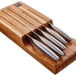 Amefa - Forme Hnífasett með viðarblokk