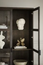 Rowico – Everett skápur brún eik/black/glass - Image 4