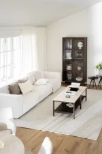 Rowico – Everett skápur brún eik/black/glass - Image 2