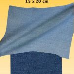 Denim stretch (15×20cm-gallabuxna blá)