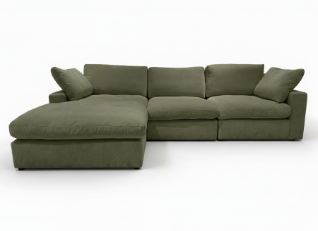 Volley 3ja sæta tungusófi (Impala 108-Grænn)