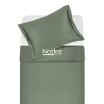 Nostra - Sængurverasett KHAKI 140x200/50x70