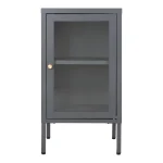 House Nordic – Dalby Glerskápur, Grár 38x35x70cm