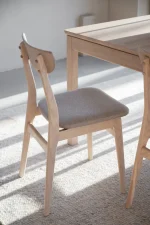 Rowico – Rodham stóll eik beige áklæði - Image 5