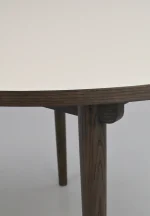 Rowico – Fairmont borð Ø120 beige/brún eik - Image 2