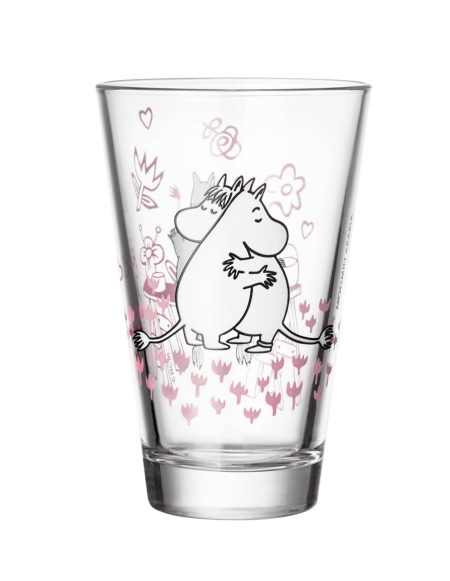 Moomin - Glas 30cl 2stk Moomin LOVE 30 ára afmælisútgáfa